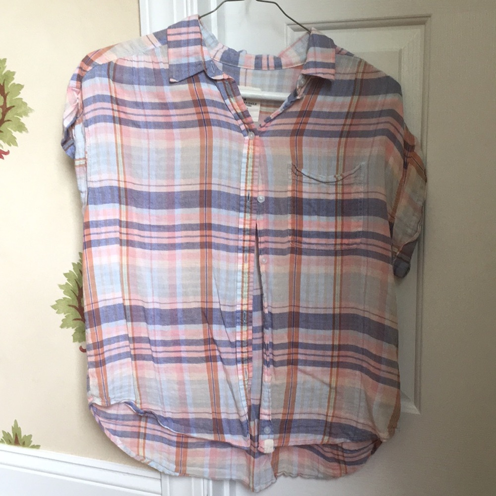 American Eagle Plaid Shirt, Size Large